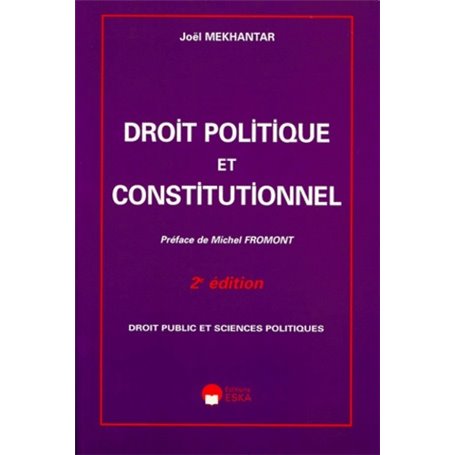 DROIT POLITIQUE ET CONSTITUTIONNEL/2ED