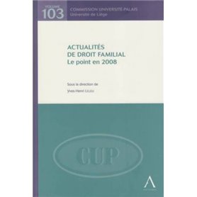 ACTUALITÉS DE DROIT FAMILIAL