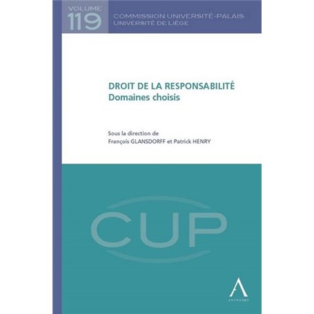 DROIT DE LA RESPONSABILITÉ - DOMAINES CHOISIS