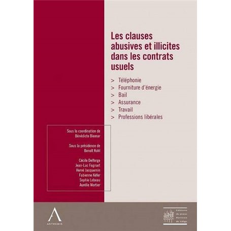 les clauses abusives et illicites dans les contrats usuels