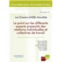 POINT SUR DIFFERENTS ASPECTS PRESSANTS DES RELATIONS INDIV. ET COLLECT. TRAVAIL