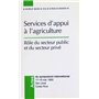 Services d'appui à l'agriculture