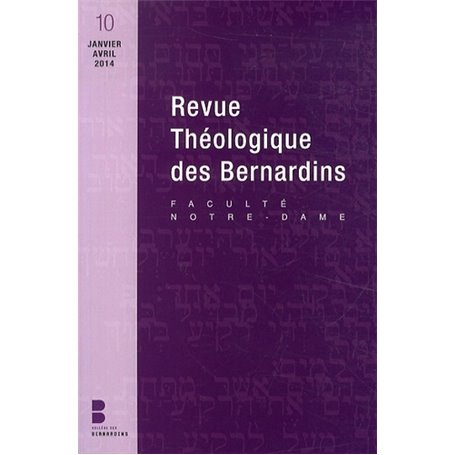 Revue theologique des bernardins n10