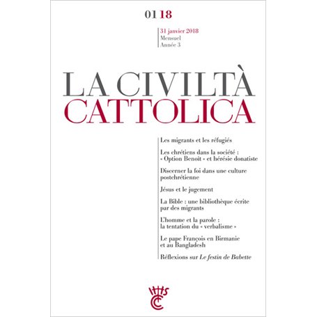 Civiltà Cattolica Janvier 2018