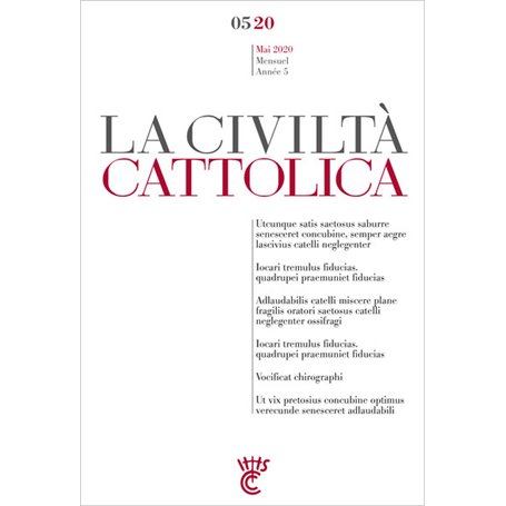 LA CIVILTA CATTOLICA 0520