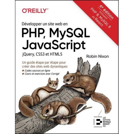 Développer un site web en PHP, MySQL JavaScript jQuery, CSS3 et HTML5