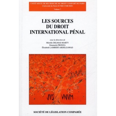 LES SOURCES DU DROIT INTERNATIONAL PÉNAL