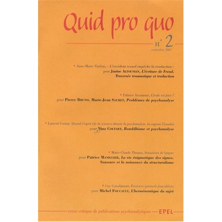 QUID PRO QUO TOME 2