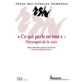 Revue des Sciences Humaines, n°333/janvier-mars 2019