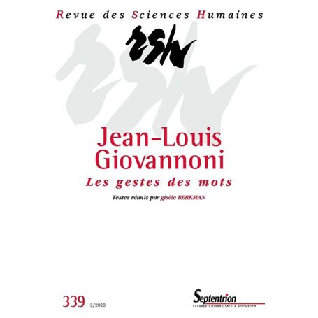 Jean-Louis Giovannoni. Les gestes des mots