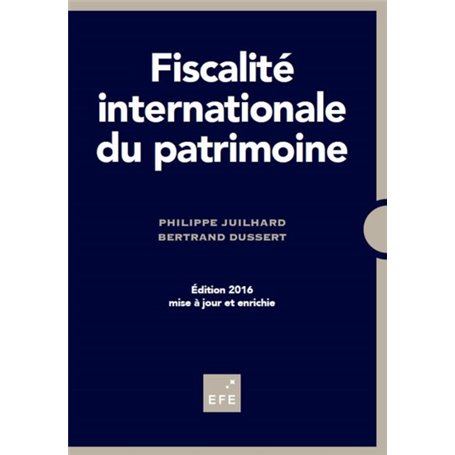 FISCALITÉ INTERNATIONALE DU PATRIMOINE - 3ÈME ÉDITION