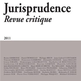 JURISPRUDENCE - REVUE CRITIQUE 2011