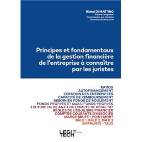 Principes et fondamentaux de la gestion financière de l'entreprise à connaître par les juristes