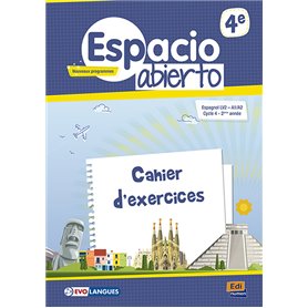 Espacio abierto 4e nouveaux programmes cahier d'exercices