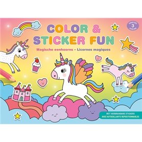 Color & Sticker Fun - Licornes magiques