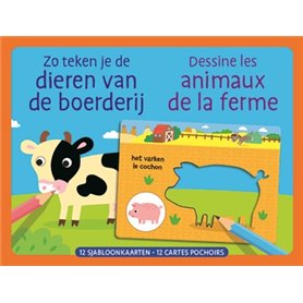 Mes premiers pochoirs - Les animaux de la ferme