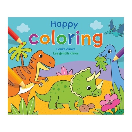 Happy coloring - Les gentils dinos