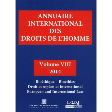 ANNUAIRE INTERNATIONAL DES DROITS DE L'HOMME VIII 2014