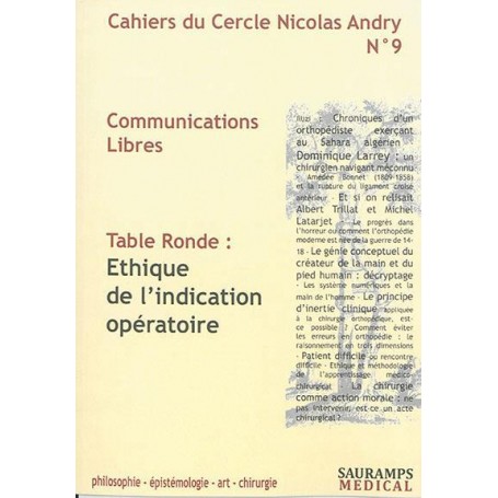 CAHIERS DU CERCLE N.ANDRY N9