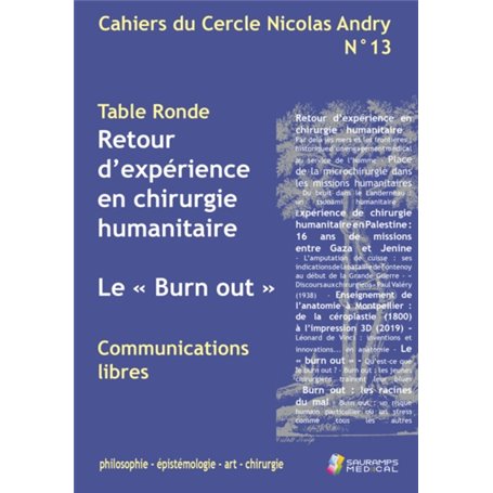 CAHIERS DU CERCLE N. ANDRY N°13