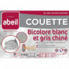 ABEIL Couette tempérée BICOLORE 240x260cm - Blanc & Gris chiné 157,99 €