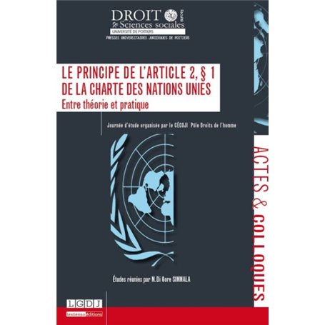 LE PRINCIPE DE L'ARTICLE 2 § 1 DE LA CHARTE DES NATIONS UNIES