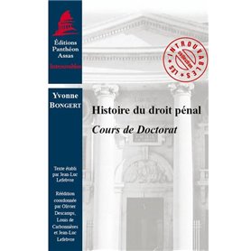 HISTOIRE DU DROIT PÉNAL