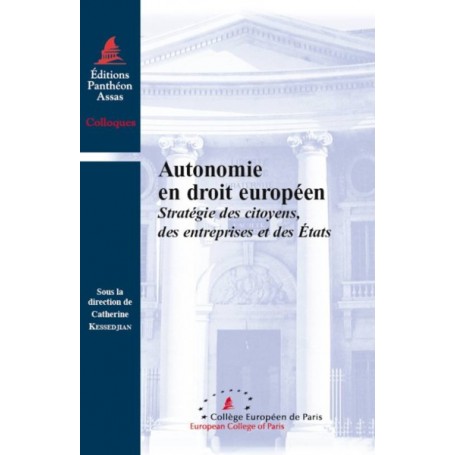 AUTONOMIE EN DROIT EUROPÉEN