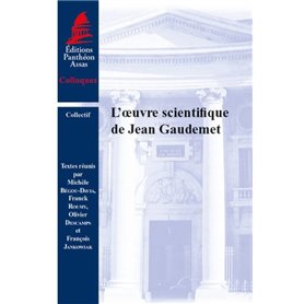 L'OEUVRE SCIENTIFIQUE DE JEAN GAUDEMET