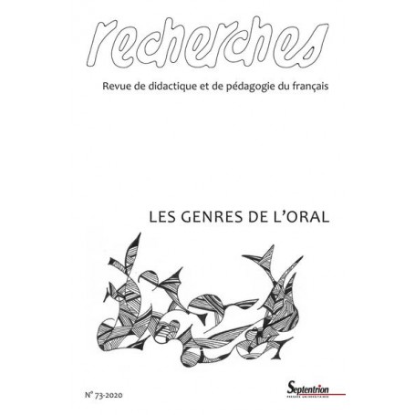 Les genres de l'oral - N° 73-2020