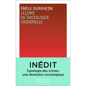 Leçons de sociologie criminelle