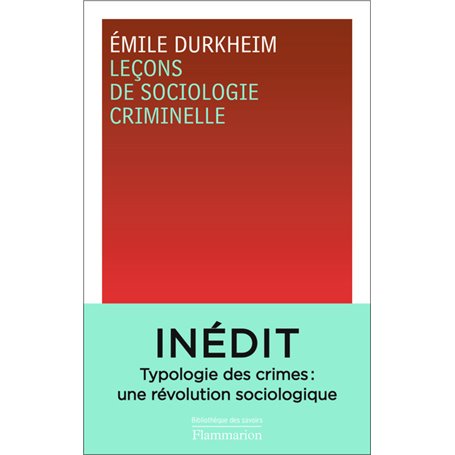 Leçons de sociologie criminelle