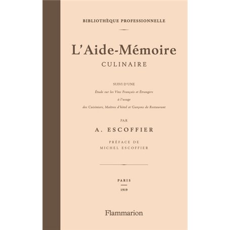 L'Aide-mémoire culinaire