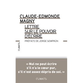 Lettre sur le pouvoir d'écrire