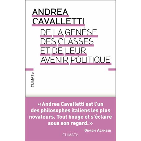 De la genèse des classes et de leur avenir politique