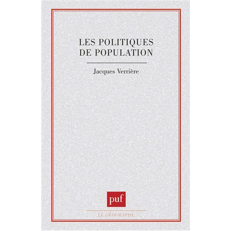 Les politiques de population