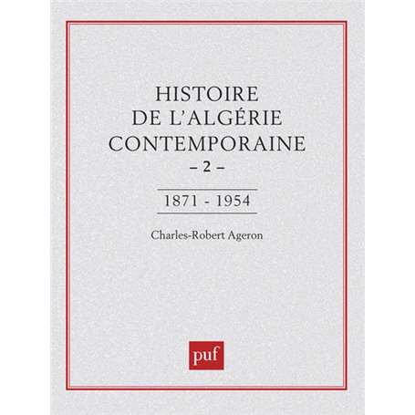 Histoire de l'Algérie contemporaine