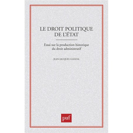 Le droit politique de l'État