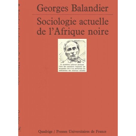 Sociologie actuelle Afrique noire