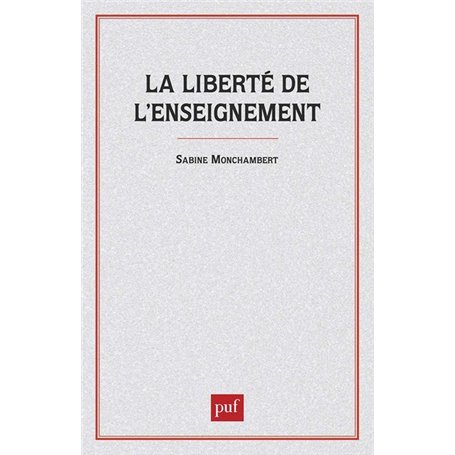 La liberté de l'enseignement