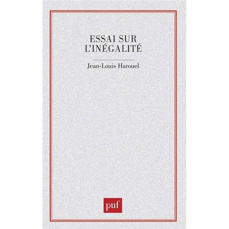 Essai sur l'inégalité