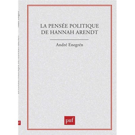 Pensée politique de Hannah Arendt