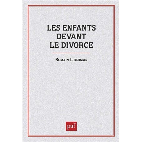 Les Enfants devant le divorce