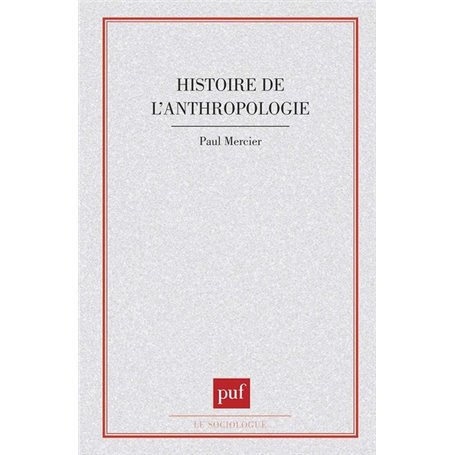 Histoire de l'anthropologie