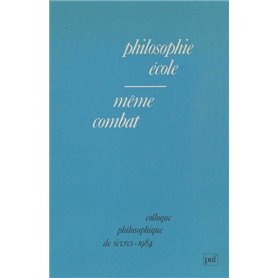 Philosophie, école, même combat