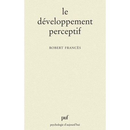 Le développement perceptif