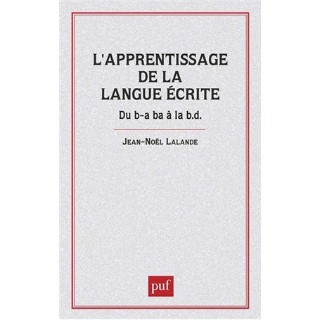 Apprentissage de la langue écrite