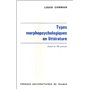 Types morphopsychologiques en littérature