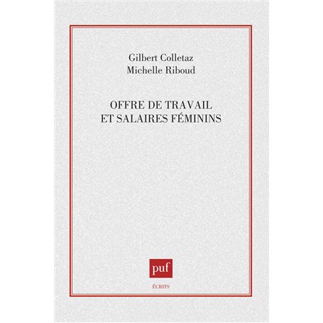 Offre de travail & salaires féminins