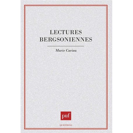 Lectures bergsoniennes